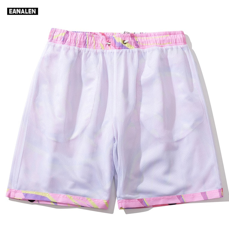 Pink Cat Graphic Shorts