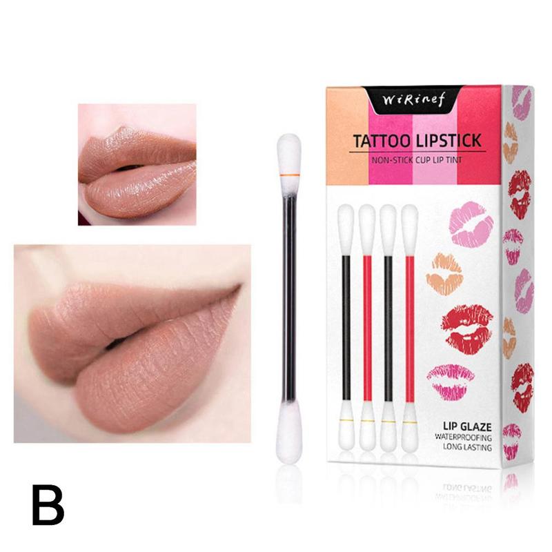 Waterproof Disposable Brushes Cotton Swab Lipsticks