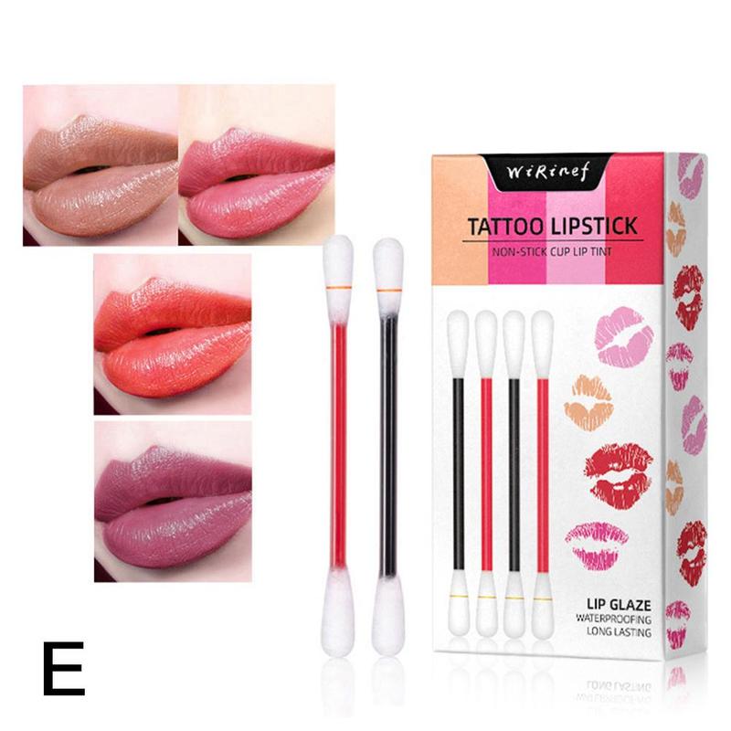 Waterproof Disposable Brushes Cotton Swab Lipsticks