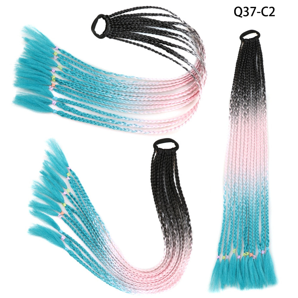 AZQUEEN Rubber Band Hair Ring Braided Ponytail Hair