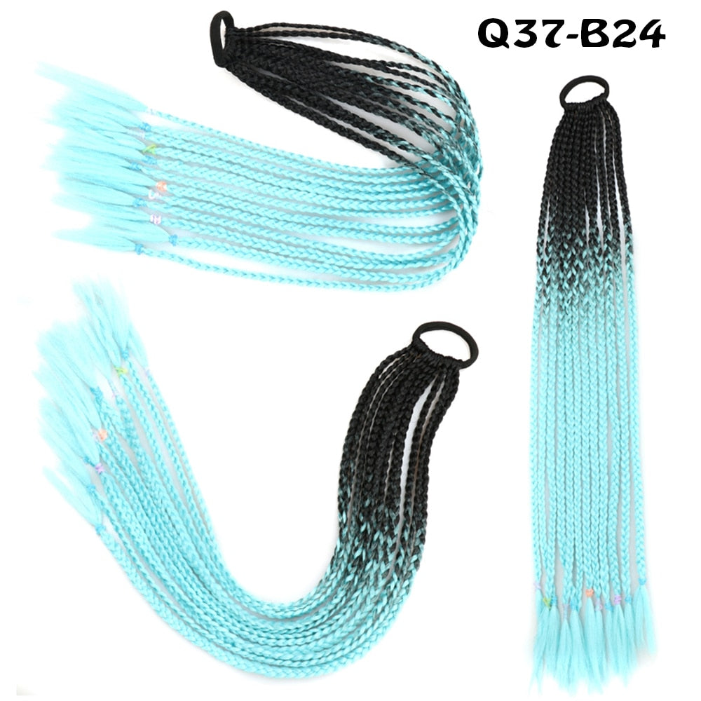 AZQUEEN Rubber Band Hair Ring Braided Ponytail Hair