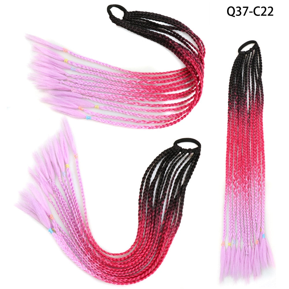 AZQUEEN Rubber Band Hair Ring Braided Ponytail Hair