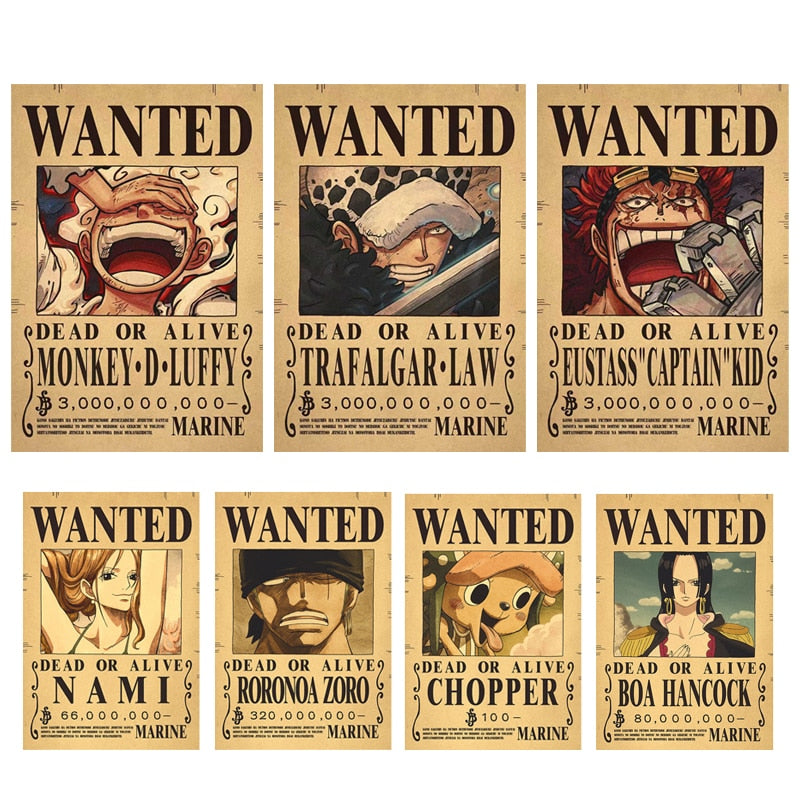 One Piece Bounty Posters