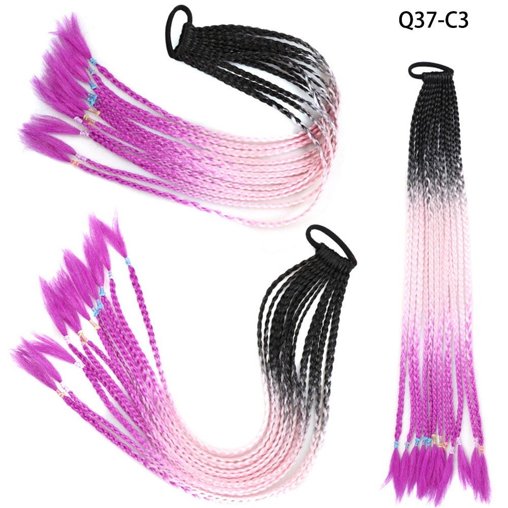 AZQUEEN Rubber Band Hair Ring Braided Ponytail Hair