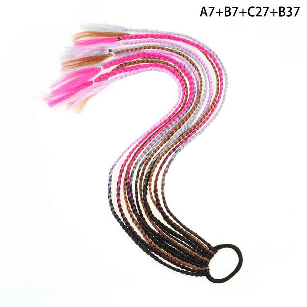 AZQUEEN Rubber Band Hair Ring Braided Ponytail Hair