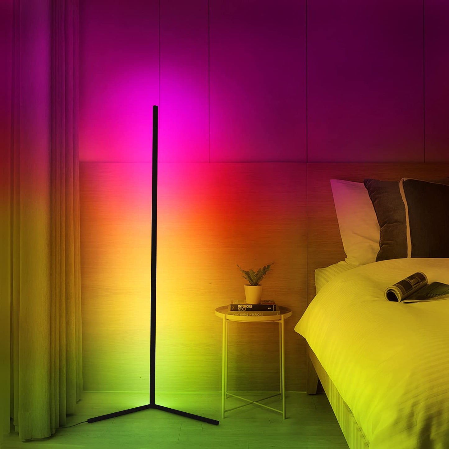 LED Lighting RGB Remote Tall Lamp