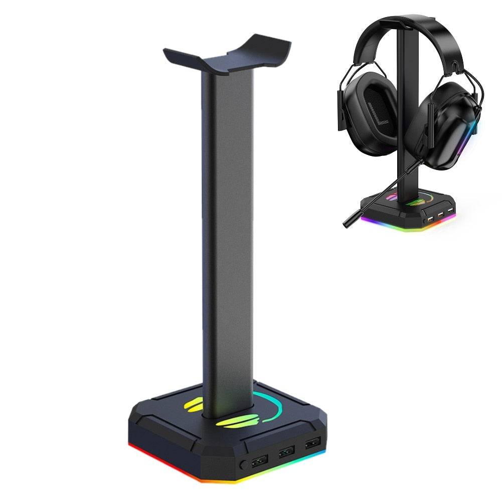 Strip Light Desk Gaming Headset Holder