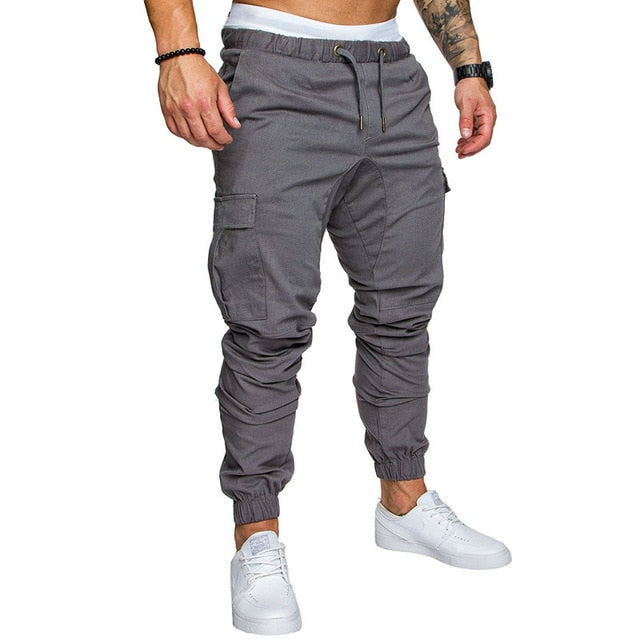 Plain Cargo Pants w/Drawstring - Wurlis