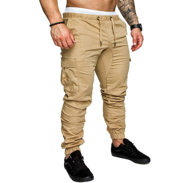 Plain Cargo Pants w/Drawstring - Wurlis