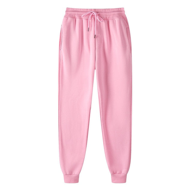 Solid Drawstring Pencil Pants - Wurlis