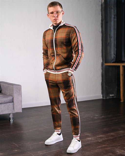 Designed Plaid Tracksuit Co-ord - Wurlis