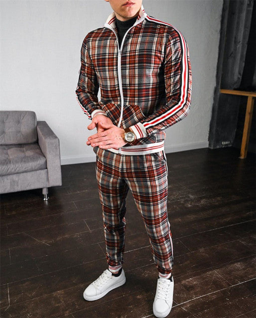 Designed Plaid Tracksuit Co-ord - Wurlis