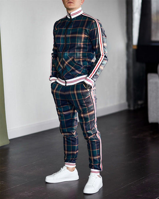 Designed Plaid Tracksuit Co-ord - Wurlis