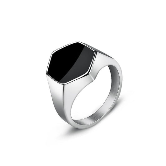 Smooth & Refined Vintage Stainless Steel Ring - Wurlis