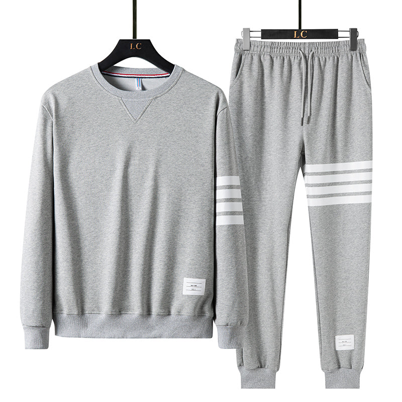 Sweater and Sweatpants w/Striped Design Co-ord - Wurlis