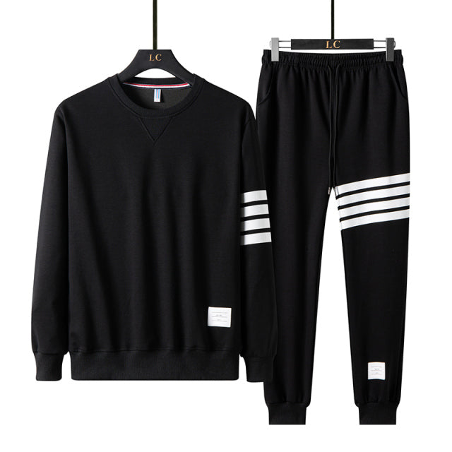 Sweater and Sweatpants w/Striped Design Co-ord - Wurlis