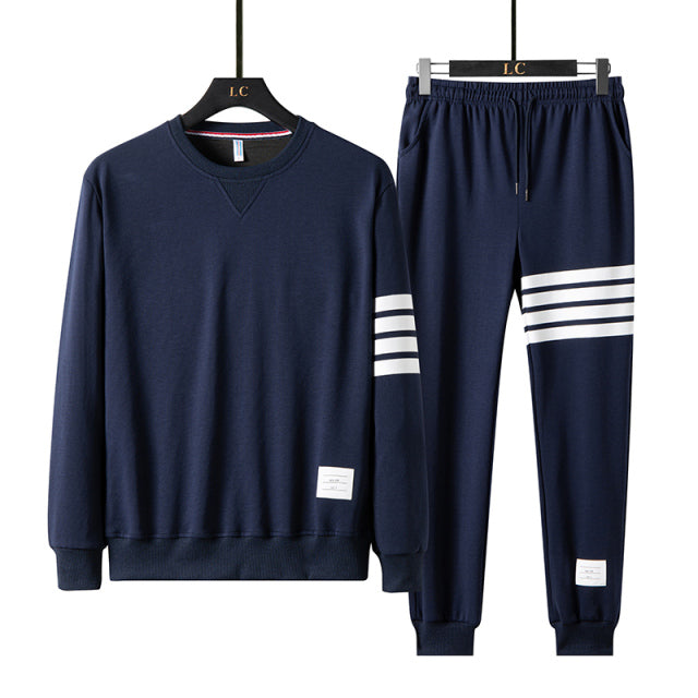 Sweater and Sweatpants w/Striped Design Co-ord - Wurlis