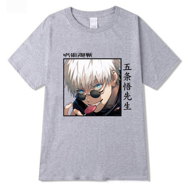 Graphic Jujutsu Kaisen Gojo Lollipop Tee - Wurlis