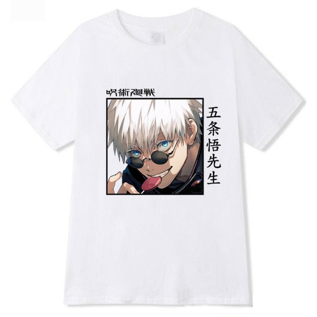 Graphic Jujutsu Kaisen Gojo Lollipop Tee - Wurlis