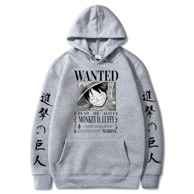 Luffy Bounty One Piece Hoodie - Wurlis