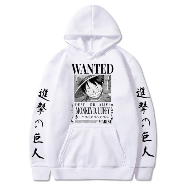 Luffy Bounty One Piece Hoodie - Wurlis