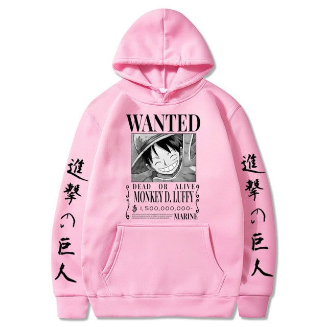 Luffy Bounty One Piece Hoodie - Wurlis