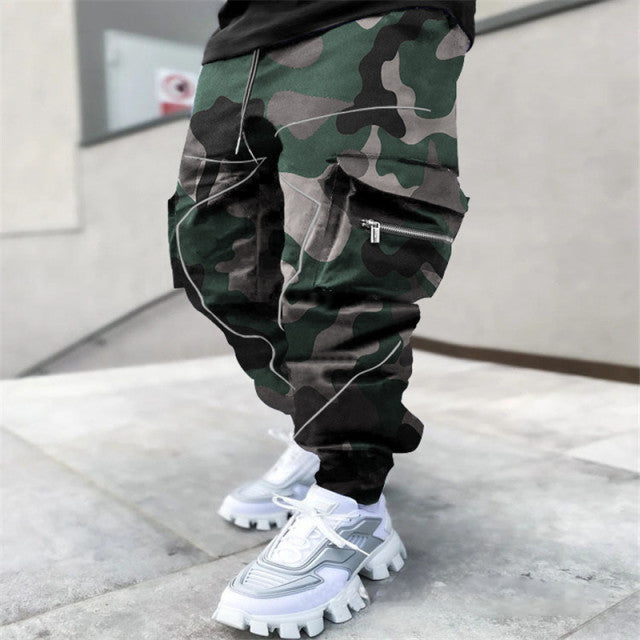 Hip Harajuku Bandana Styled Cargo Pants - Wurlis