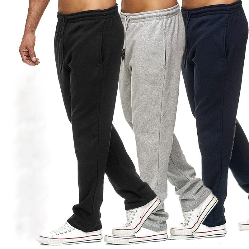 Casual Plain Drawstring Sweatpants - Wurlis