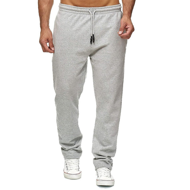 Casual Plain Drawstring Sweatpants - Wurlis