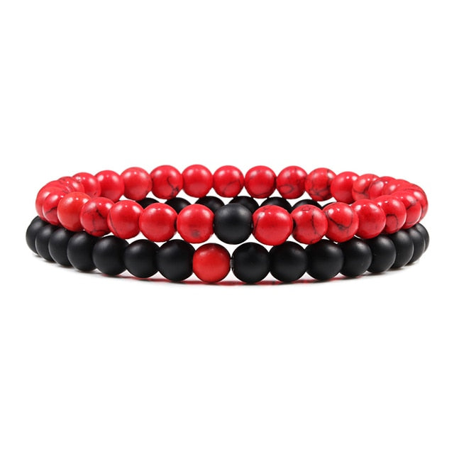 Beaded Lava Bracelet Set - Wurlis