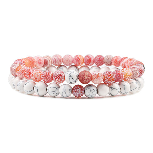 Beaded Lava Bracelet Set - Wurlis