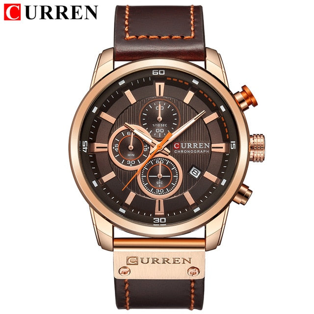 CURREN Fashion Quartz Chronograph Wrist Watch - Wurlis