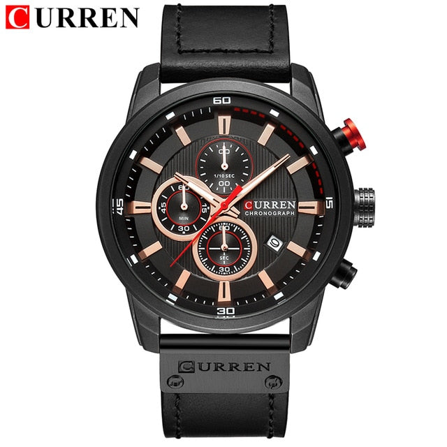 CURREN Fashion Quartz Chronograph Wrist Watch - Wurlis