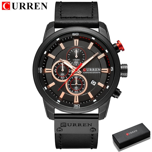 CURREN Fashion Quartz Chronograph Wrist Watch - Wurlis