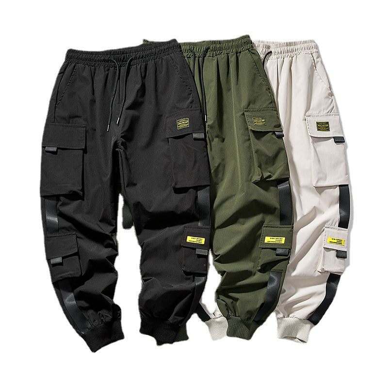 Jogger Cargo Pants w/Ribbons - Wurlis