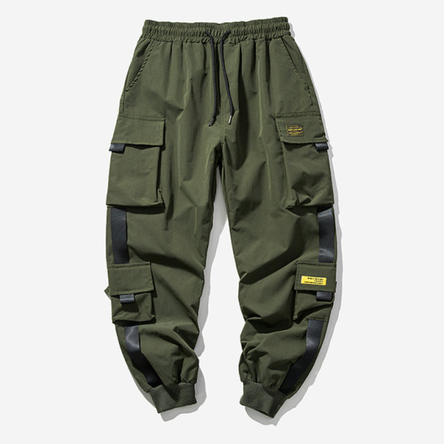 Jogger Cargo Pants w/Ribbons - Wurlis