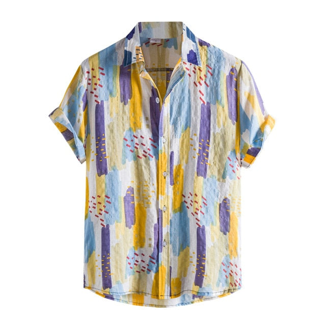 Casual Hawaiian Button Down Shirt - Wurlis