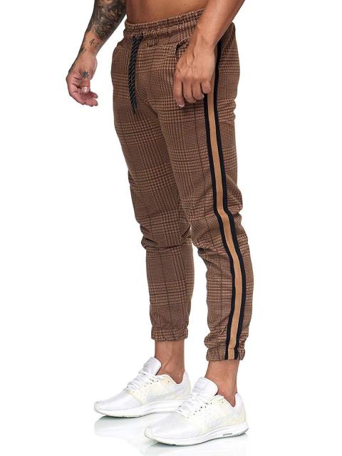 Plaid Casual Joggers - Wurlis