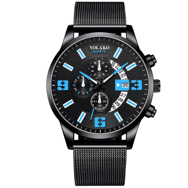 YOLAKO Stainless Steel Quartz Watch - Wurlis