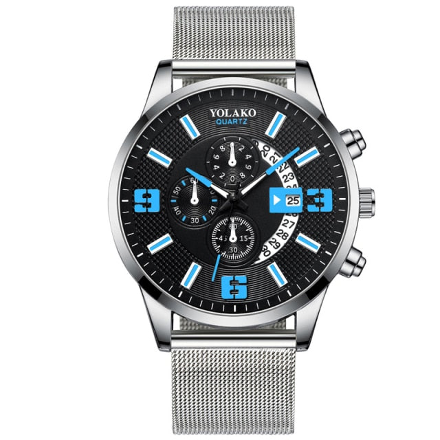 YOLAKO Stainless Steel Quartz Watch - Wurlis