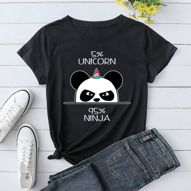 Graphic Panda Percentage Shirt - Wurlis