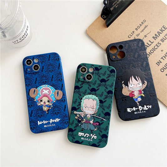 One Piece Luffy Zoro & Chopper Case - Wurlis